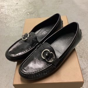 Gucci Sachalin Sport Patent Leather Driving Moccasin Loafers